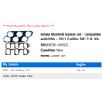thumbnail image 2 of Intake Manifold Gasket Set - Compatible with 2004 - 2011 Cadillac SRX 2.8L V6 2005 2006 2007 2008 2009 2010, 2 of 2