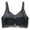 Black, variant on LLYWEY No Wire Bra Cotton Bras Women Ladies Demi Cup Bra Style-1087 Women Support Bra Feature Adult Female T-Shirt Sports Bras Gray 38B