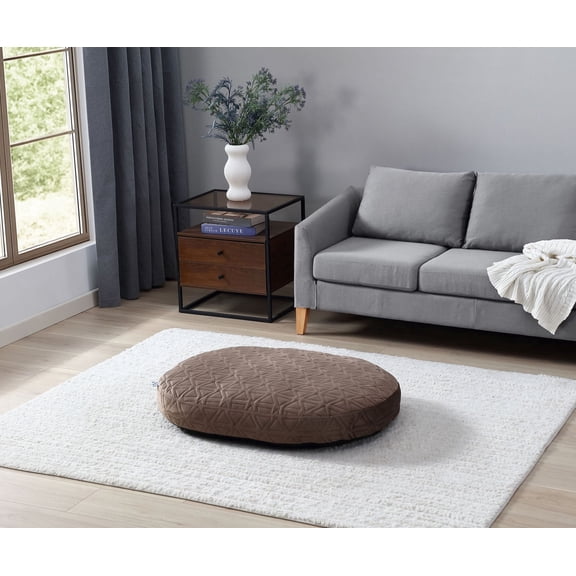 Sealy® Elegance Oval Pet Bed, Brown