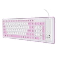 thumbnail image 4 of Foldable Silicone Keyboard 103 Keys Keyboard USB Wired Washable Keyboard with Mute Typing for PC Laptop Travel Office, 4 of 7