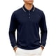 thumbnail image 2 of pstuiky Camisas de invierno de manga larga para hombre, Camisa de manga larga con solapa y botones para hombre, de color liso salir tops xxl, 2 of 9
