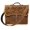 Tan BasketWeave, variant on Western Cowhide Floral Tooled Pebbled Leather Business Portfolio Messenger Bag 18FKM03