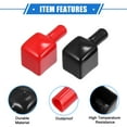 thumbnail image 4 of Unique Bargains 3 Pair Battery Terminal Insulation Covers 40mm Length 7mm 0.28" Car Battery Post Cap for Motorcycle, 4 of 6