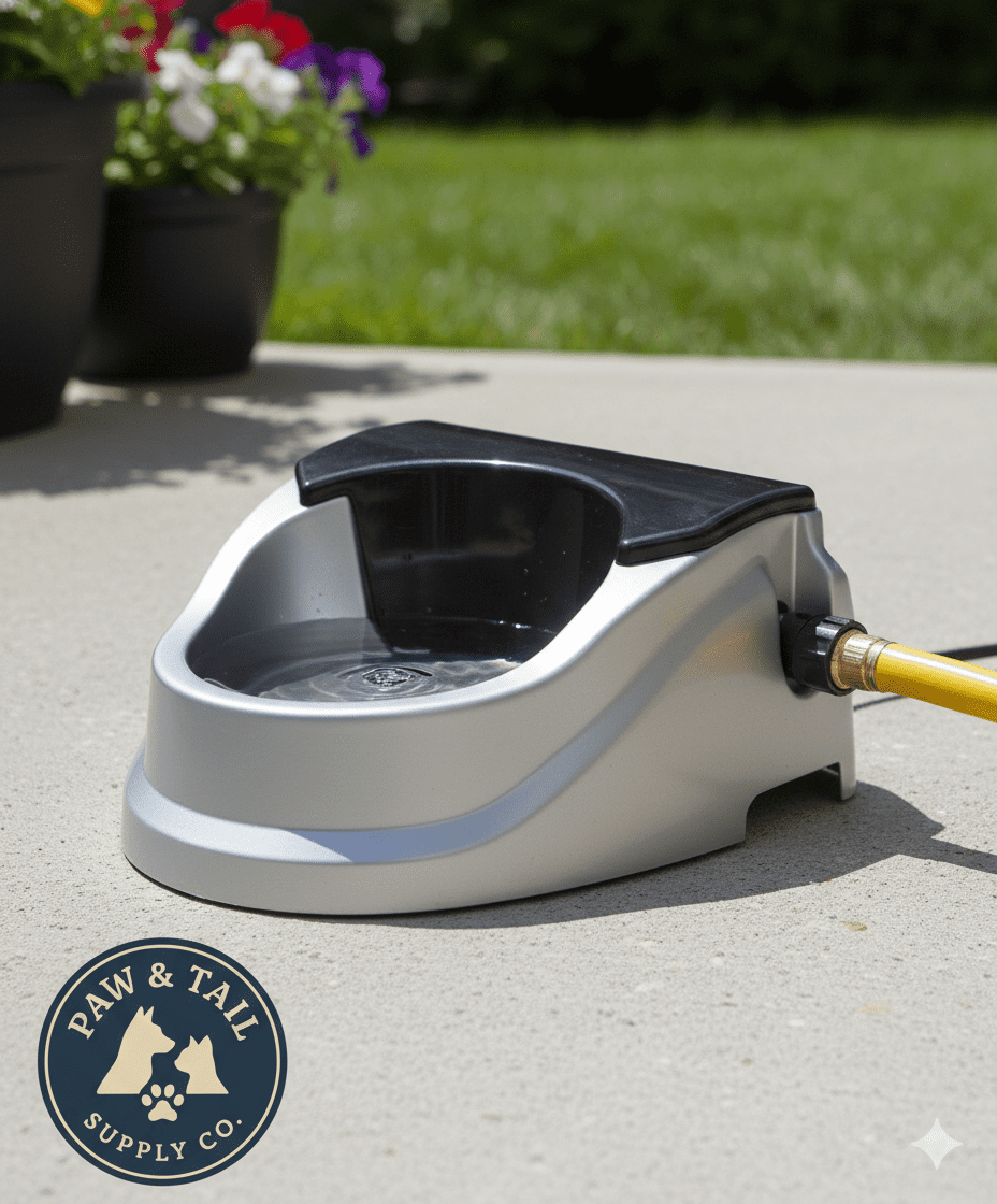 Bear Bear Pet Aqua Buddy Automatic Float Waterer 2 Qt Silver Black Outdoor