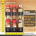 thumbnail image 3 of Pull Out Spice Rack Organizer for Cabinet, Heavy Duty Slide Out Seasoning Kitchen Organizer, Cabinet Organizer, with Labels, 5.2" W x10.75 D x10 H, 2 Drawers 2-Tier, 3 of 13