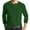 CC07-Dark Green, variant on Inglocry Men's Henley Shirt - Long Sleeve Solid Color Cotton Henley Thermal Shirt - Undershirts for Men Navy M