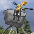 thumbnail image 1 of Colaxi Panier de Vélo pour Enfants Panier de Cyclisme Portable Multifonction Porte-Vélo Panier de Rangement Panier en Maille Métallique pour Rouler Enfants Garçons Noir, 1 of 8