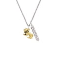 thumbnail image 2 of Delight Jewelry Goldtone 3-D Lion Silvertone Sisters Best Friends Forever Bar Charm Necklace, 23", 2 of 4
