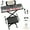 Black+MIDI, variant on Ktaxon 61 Keys  Keyboard Piano with Lighted Keys, Stand, Piano Bench, Black