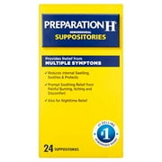 PREPARATION H HEMORRHOIDAL SUPPOSITORIES 24 COUNR