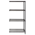 thumbnail image 1 of 4-Shelf, Black Wire Shelving Add-On Unit - 24 x 24 x 63 in., 1 of 1