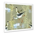 thumbnail image 2 of Designart 'Herons Birds In The Gray Water' Farmhouse Framed Art Print, 2 of 4