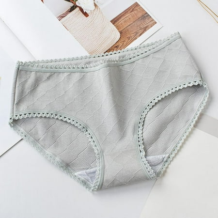 

1PC Girl Cotton Lace Underwear Low Waisted Ladies Panties Sweet Panties Soft Comfort Elastic Panties(Regular & Plus Size)