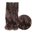 thumbnail image 1 of 16 Pcs Postiches de 60 cm pour Extensions de Cheveux Naturelles Semblables, Perruque à Clip Synthétique, extension de Cheveux en Fibre, Extensions de Perruque, 1 of 5