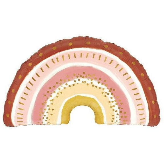 32 inch Boho Rainbow Foil Mylar Balloon - Party Supplies Decorations