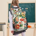 thumbnail image 7 of FORMRS Unisex School Backpack 17" Student Travel Bag with Laptop Compartment, Colorful Flowers Pattern, 7 of 7