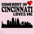 thumbnail image 2 of CafePress - Somebody In Cincinnati Loves Me Body Suit - Baby Light Bodysuit, Size Newborn - 24 Months, 2 of 4