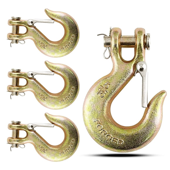 Clevis Slip Hook High-PQ 5/16 pulgadas G70 6,35 mm 6,35 kg, paquete de 4