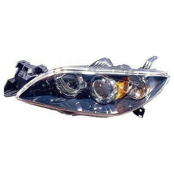 Left Driver Side Halogen Headlight Assembly - Compatible with 2004 - 2009 Mazda 3 2005 2006 2007 2008