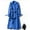 Blue, variant on SCSAlgin Women's Double Breasted Long Trench Coat Belted Notch Lapel Overcoat Windproof Classic Outerwear
