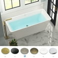 thumbnail image 3 of FerdY Sentosa 67" Acrylic Contemporary Design Soaking Tub in Glossy White. Ferdy-02560-1700-BN, 3 of 9