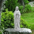 thumbnail image 6 of DEORAB Virgin Mary Praying Statue 29.9 Inch Tall Outdoor Garden Religious Decorations Statue Clearance for Home Yard Patio Lawn Hallway Decor Sculpture Magnesium Oxide Stone, 6 of 7