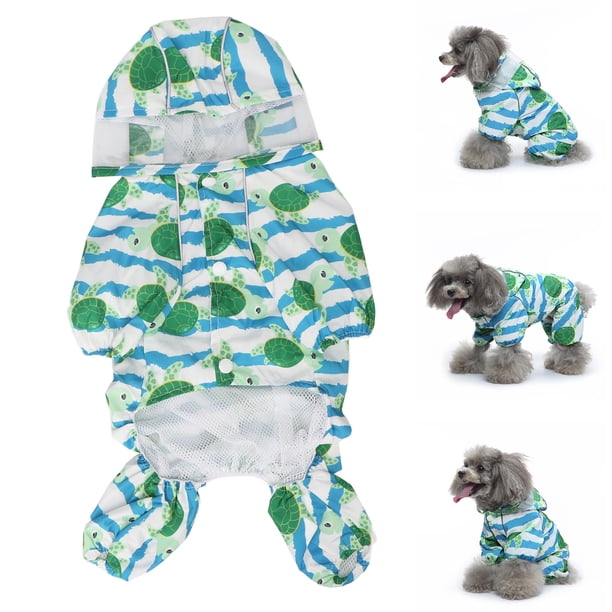 Caata Para Perros, Mascota Transpirable Con Capucha Con Capucha Con Capucha Para Perros Para Perros Para Perros Cachorro Reflectante Impermeable Sudadera Con Capucha De Poncho