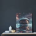 thumbnail image 5 of Sikiie Astronaut Helmet Reflections Print Canvas Decorative Hanging Painting, Anti-shrinkage Hanging Frame, Suitable for Home, Office Wall Decorations, 5 of 6