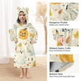thumbnail image 3 of FORMRS Wearable Blanket Hoodie with Sleeves for Kids Cozy Flannel Sweatshirt, Halloween Cute Ghosts, 3 of 7