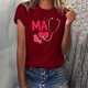 thumbnail image 2 of Camisetas con estampado de letras y cuello redondo de verano para mujer, blusas femeninas cómodas y elegantes, Tops OAVQHLG3B Store  lin121212, 2 of 5