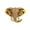Gold, variant on Fashion Elephant Lapel Brooch Pin for Women Rhinestone Animal Clip Collar Sweater Clothes Brooches Pins