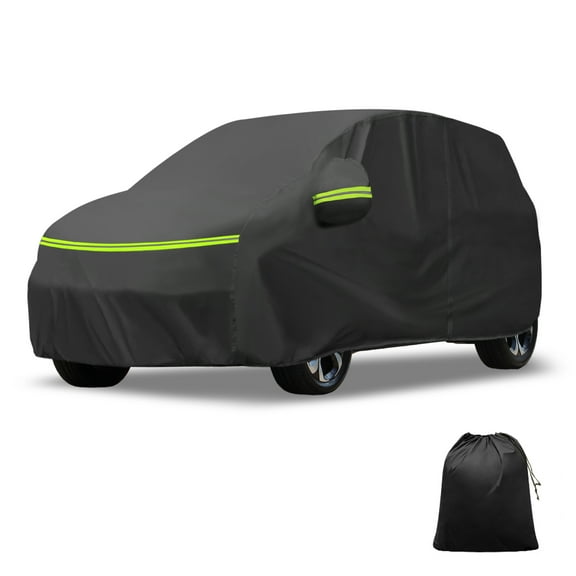 Unique Bargains Car Cover for Jeep Renegade 2014-2019 210D-PU Outdoor Full Car Cover All Weather Waterproof Windproof Sun Rain Snow Protection with Driver Door Zipper