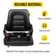 thumbnail image 1 of Asiento de montacargas ajustable universal VEVOR con cinturón de seguridad, reemplazo de asiento de suspensión completa para asiento mecánico pesado, 1 of 9