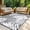 gray, variant on LUOVEN Waterproof Reversible Outdoor Rug 5x8 Plastic Straw Patio Rug for RV, Camping, Deck, Garden, Backyard, Porch, Gray & White