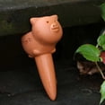 thumbnail image 2 of Automatic Terracotta Watering Spike Plant Ceramic 2PACK Clay Lovely Cartoon Animal Adjustable Tool 12*8.5*5cm Dropper, 2 of 5