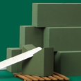 thumbnail image 6 of 4-Pack Floral Foam Blocks for Fresh & Artificial Flower Arranging – Wet Water-Absorbing Sponge for DIY Bouquets, Centerpieces, 6 of 8
