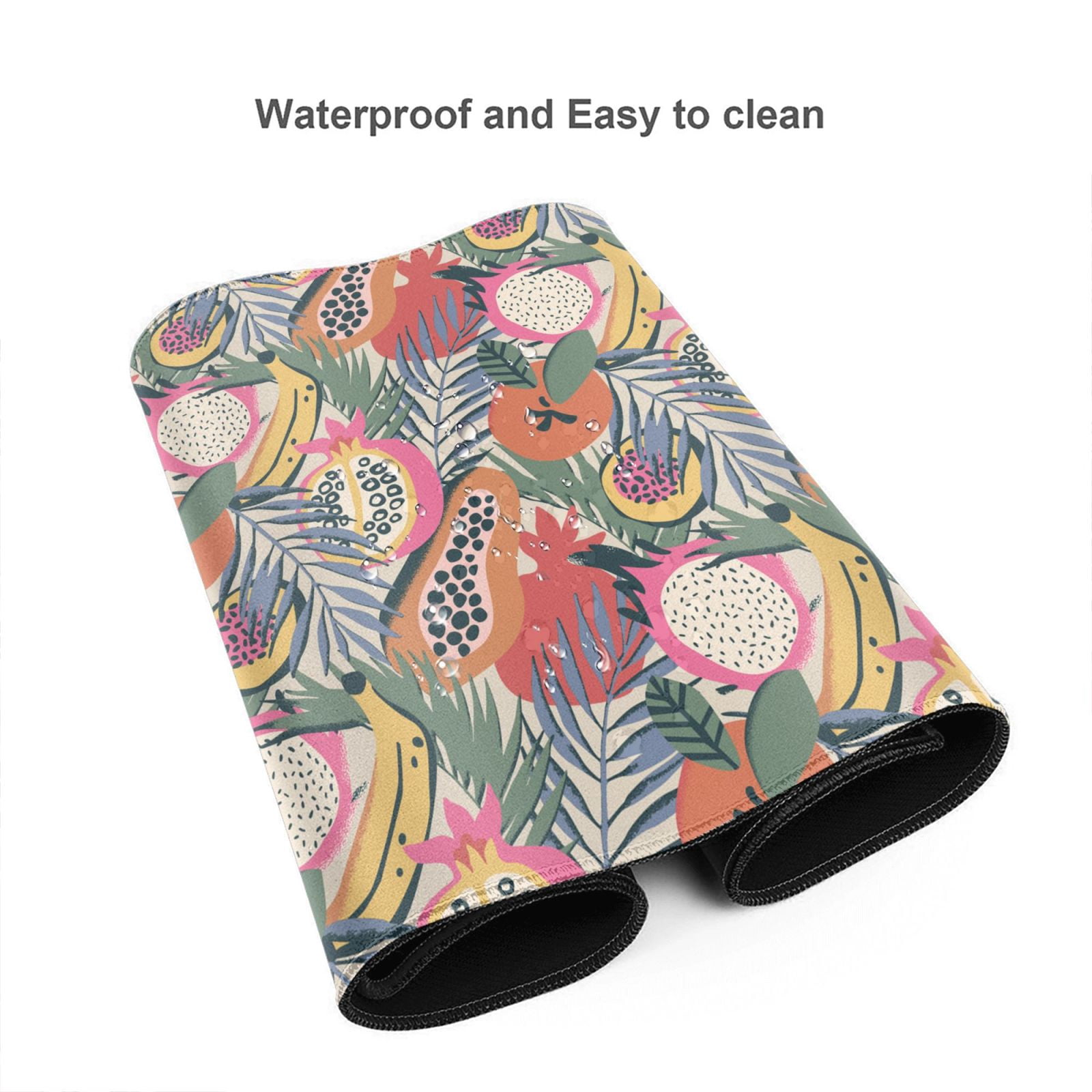 Kdxio Tropical Fruit Print Large Gaming Mouse Pad,Non-Slip Base,Water Resist Keyboard Pad for Gamer,Office & Home,29.5 x 15.8 in