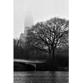 thumbnail image 2 of Grey, Jace 13x18 Black Ornate Wood Framed with Double Matting Museum Art Print Titled - Central Park Bridge I, 2 of 4