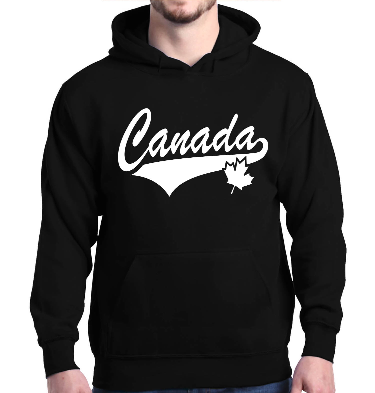 Shop4Ever - Shop4Ever Men's Canada White with Leaf Proud ...