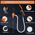 Flow Battery Controller Battery Operated Liquid Transfer Pump 2.2GPM Adjustable Flow Control 1 ...