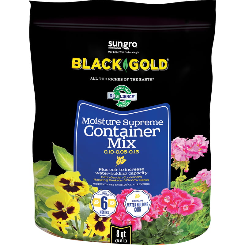 Black Gold 1302040 8-Quart All Organic Potting Soil 2 Pack