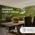 thumbnail image 7 of ALEKO 13' x 10' Ivory Manual Retractable Patio Awning Sunshade, 7 of 7