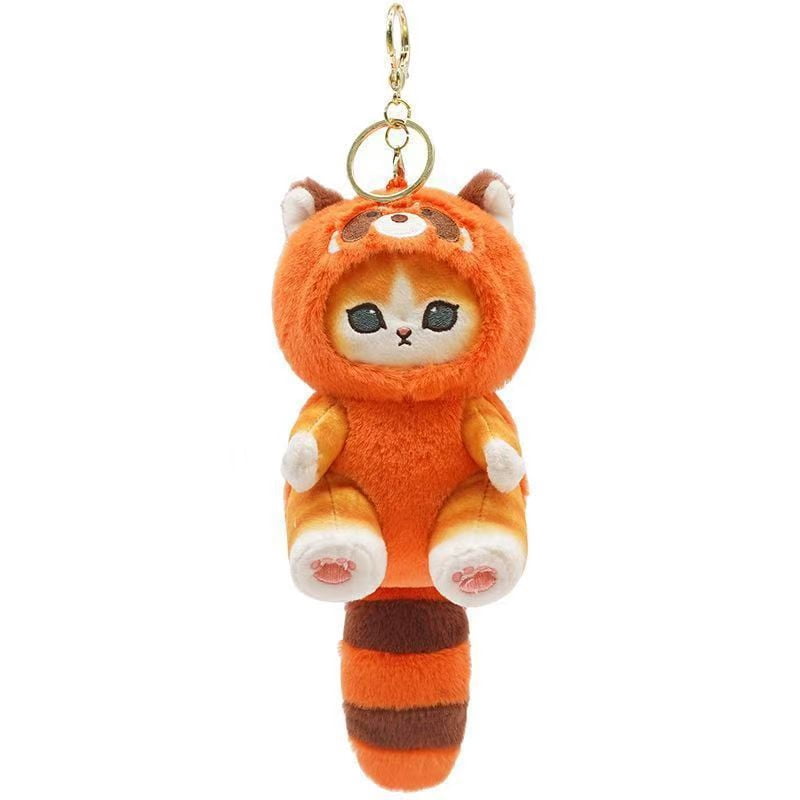 ALL 4 Types Mofusand Plush Doll Keychain Cute Key Chain Bag Stuffed Animals Gift