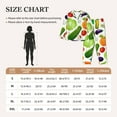 thumbnail image 4 of Honeii Vegetables2 print Women's Pajama Sets Long Sleeve Button Down Sleepwear Nightwear Soft Pjs Lounge Sets-XX-Large, 4 of 7