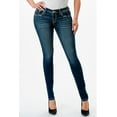 thumbnail image 2 of Grace in LA Women's Aztec Western Embroidered Skinny Fit Stretch Jeans (28, Blue), 2 of 3