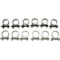 thumbnail image 1 of Help By Dorman Hose Clamp 55172 9/16 Inch To 5/8 Inch Clamping Range; Worm Gear Style; Steel; Set Of 12; Card, 1 of 2