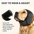 thumbnail image 4 of Dog Calming Head Wrap, Quiet Ears for Anxiety, Waterproof Dog Calming Hood, No Shake Ear Cover Snoods for Thunder, Lightning, Fireworks, Vet Visits, Dog Ear Muffs, 4 of 6