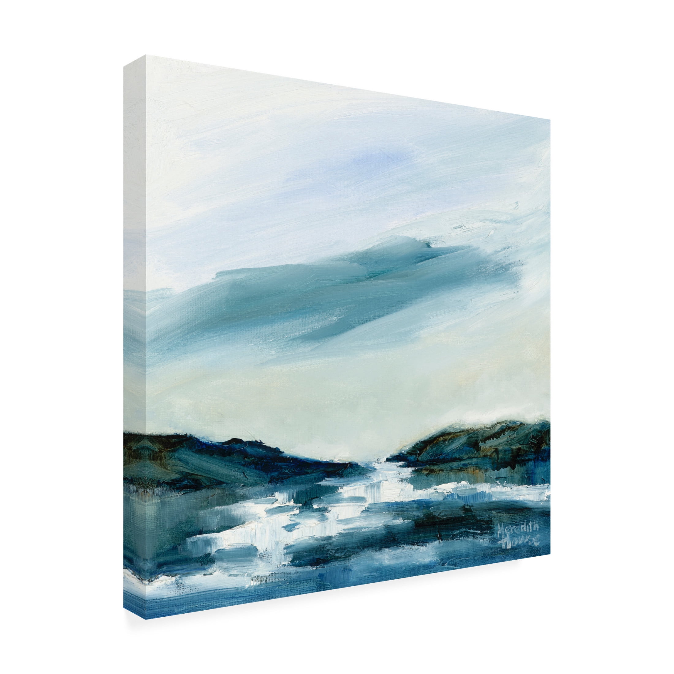 Canvas Wall Art - Meredith Howse 'Rain Coming' Wall Art for Living Room, Bedroom, or Office Décor by Trademark Fine Art - 24 x 24 Inches