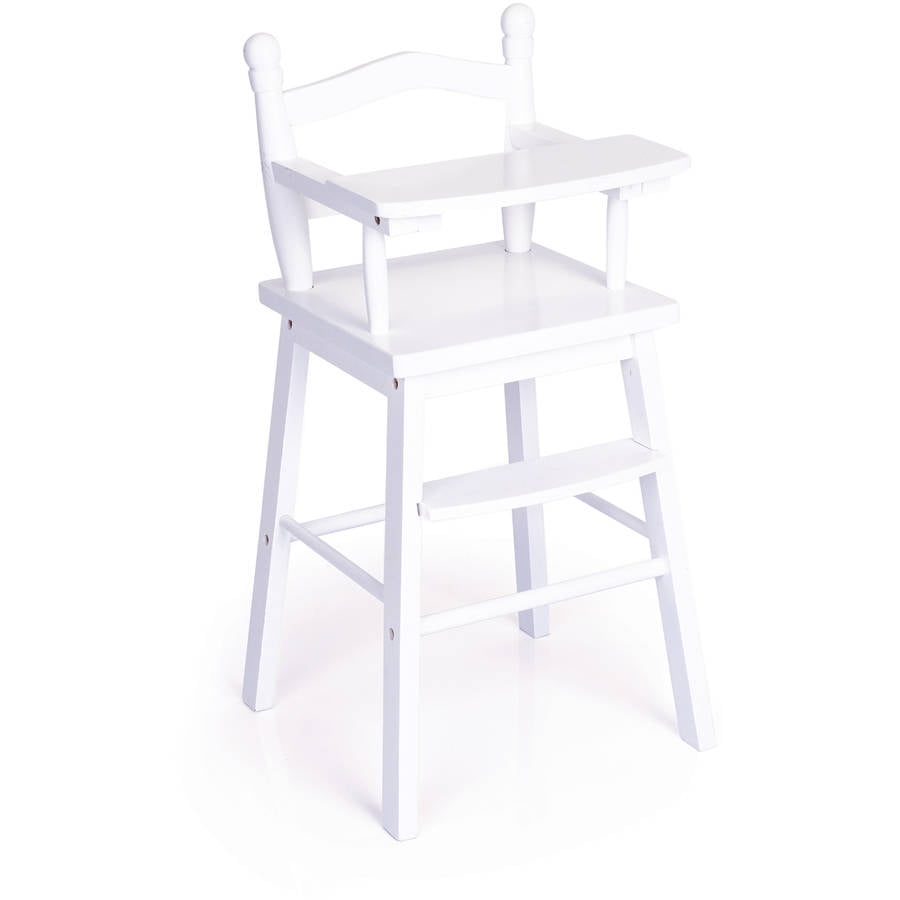 white doll high chair