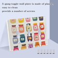 thumbnail image 3 of Yayeee Toggle Light Switch Wall Plate 2-Gang 4.56"x4.48" Decorative Outlet Cover, Orange Jar, 3 of 7